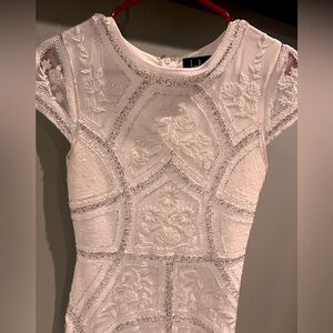 Beaded White Dresss